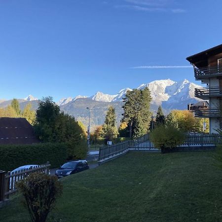 La Marmotte: Vue Mont Blanc, Terrasse, Parking Appartement Combloux Buitenkant foto