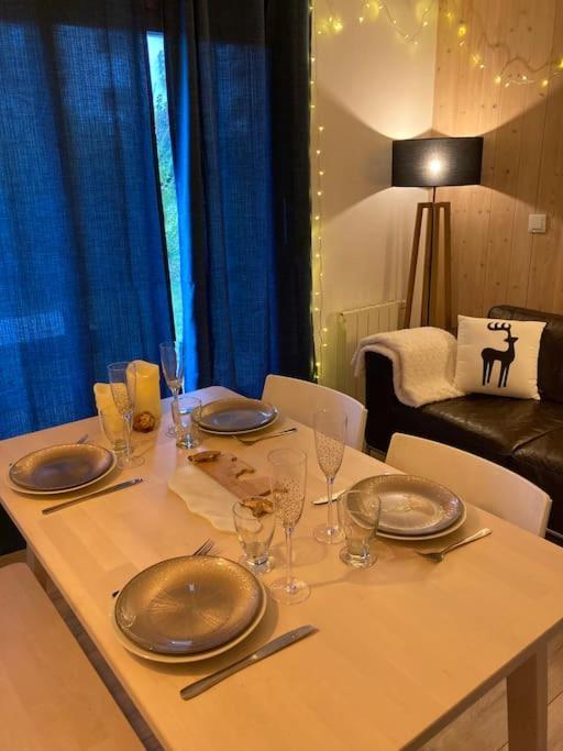 La Marmotte: Vue Mont Blanc, Terrasse, Parking Appartement Combloux Buitenkant foto