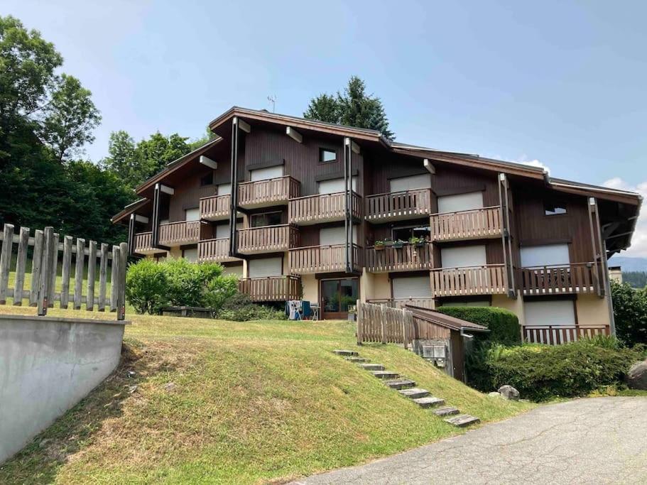 La Marmotte: Vue Mont Blanc, Terrasse, Parking Appartement Combloux Buitenkant foto